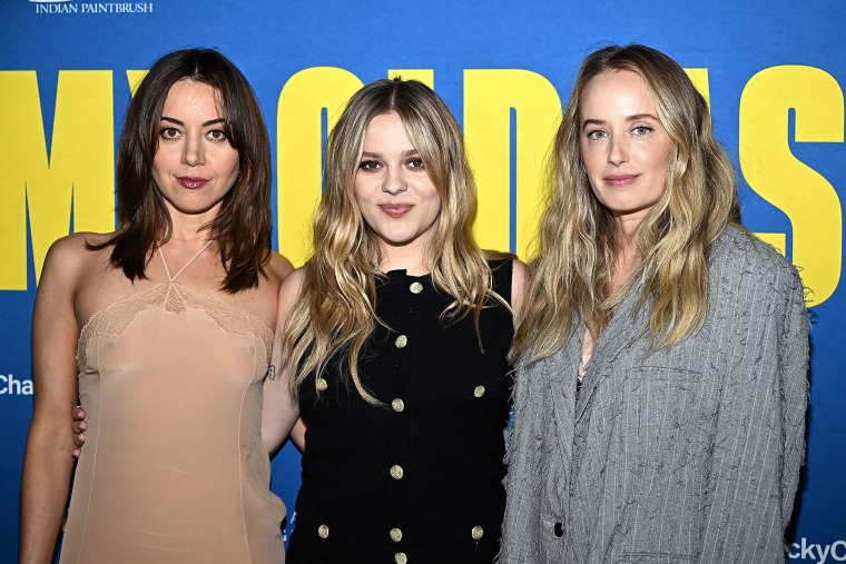 Aubrey Plaza, Maisy Stella, and director Megan Park