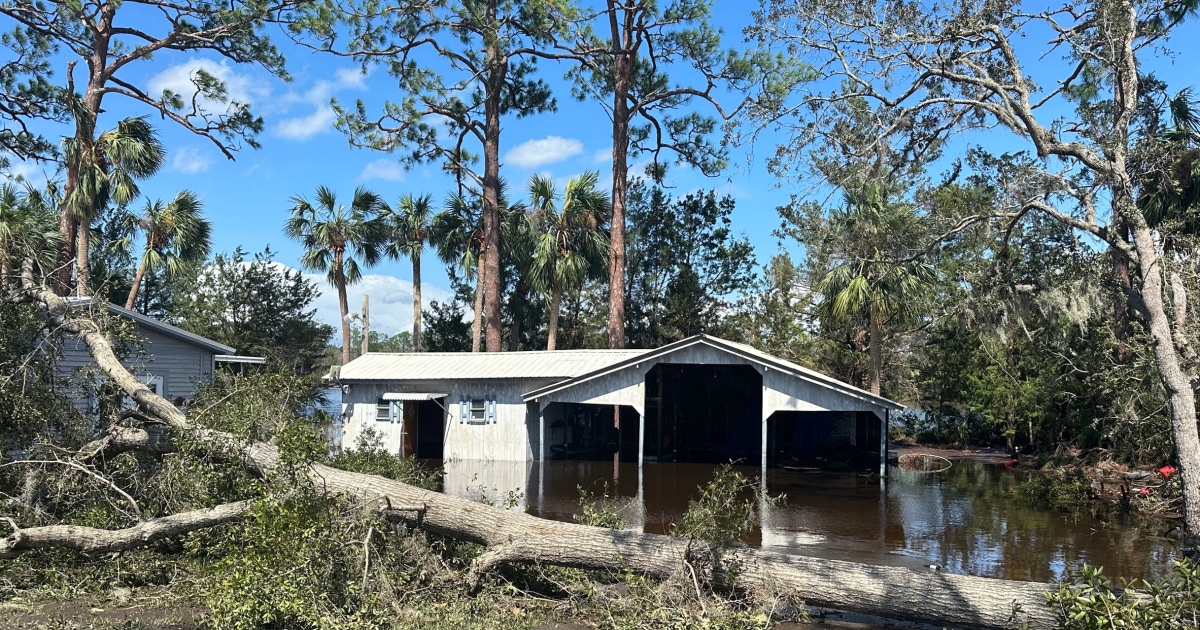 Florida town of Steinhatchee hit with a one-two punch by hurricanes