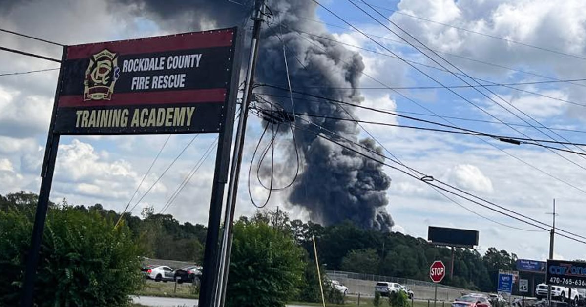 Georgia chemical lab fire prompts road closures and evacuations