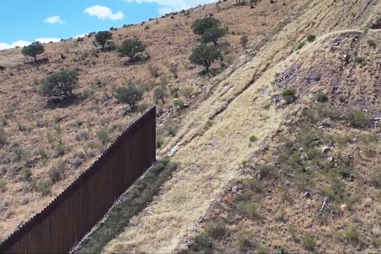 unfinished border wall