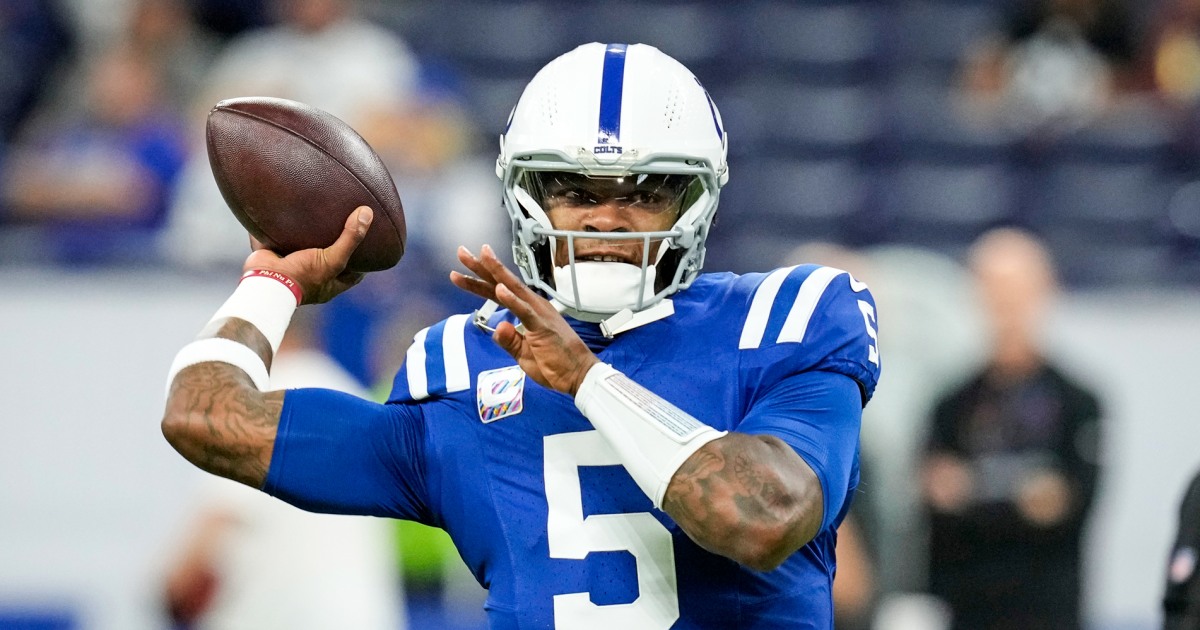 Colts QB is out with a hip injury