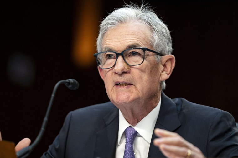 Image: Federal Reserve Chair Jerome Powell Testifies In Senate Banking Hearing