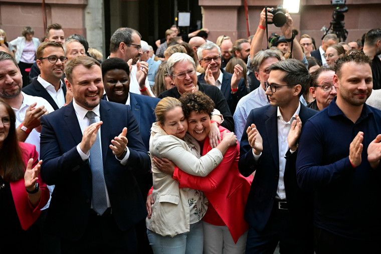 Chancellor Scholz's Social Democrats were narrowly ahead of the far-right AfD in a closely-fought regional election Sunday in Germany's formerly communist east, according to exit polls. 