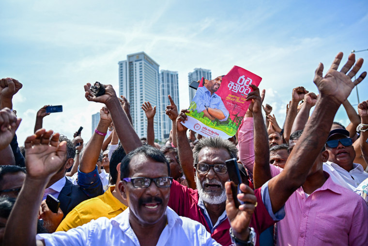 Sri Lanka's first leftist president was sworn into office on September 23 vowing to restore public faith in politics after anger over the island nation's unprecedented economic crisis propelled him to a landslide poll win.