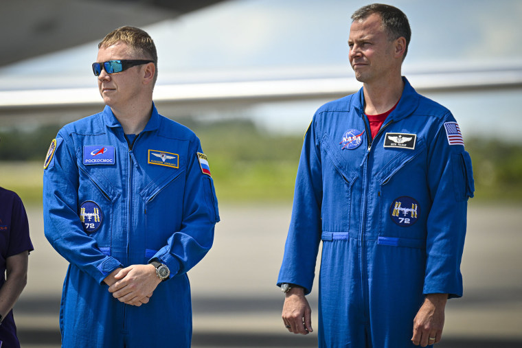 SpaceX Crew-9 cosmonaut Aleksandr Gorbunov and NASA astronaut Nick Hague