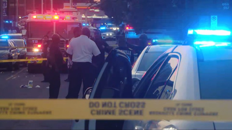 Ten people were shot, including one fatally, at a shooting Saturday, Oct. 12, 2024, after a Tennessee State University homecoming parade in Nashville, police said. 