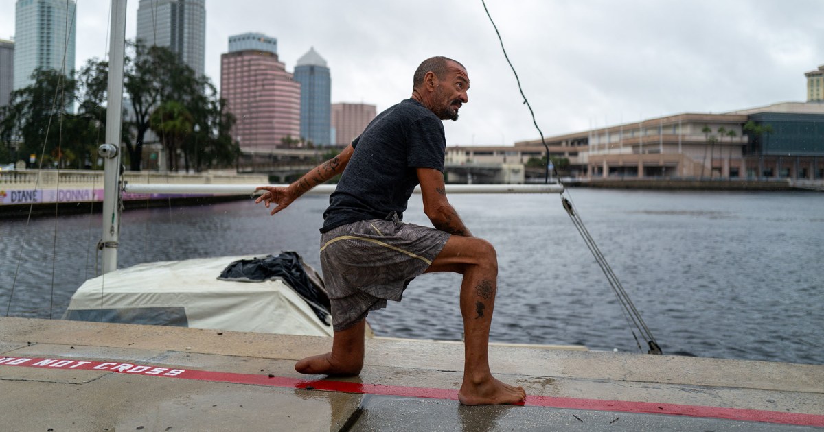 ‘Lieutenant Dan’ survives Hurricane Milton in sailboat in Tampa