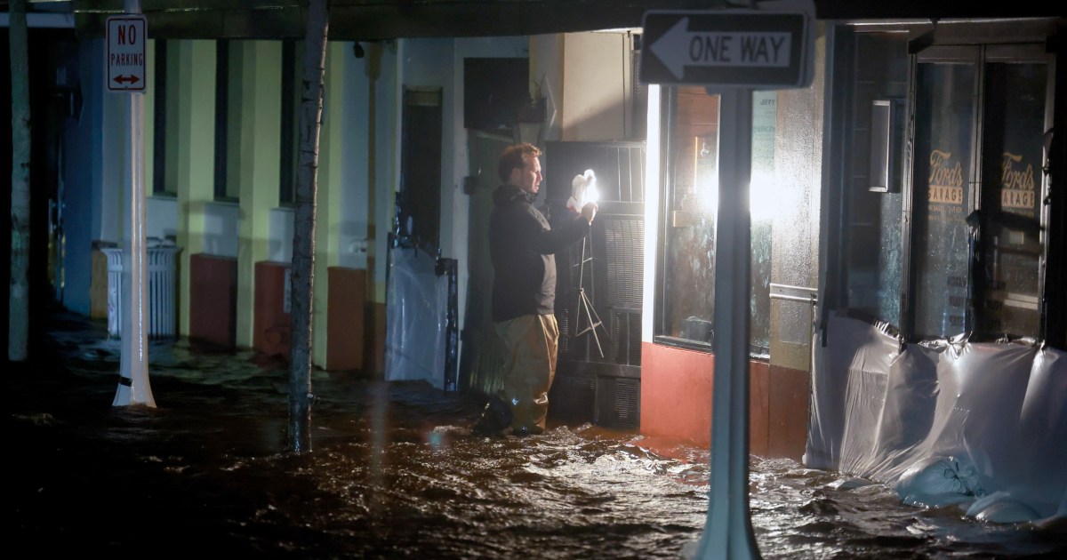 Florida's barrier islands are battered by Hurricane Milton