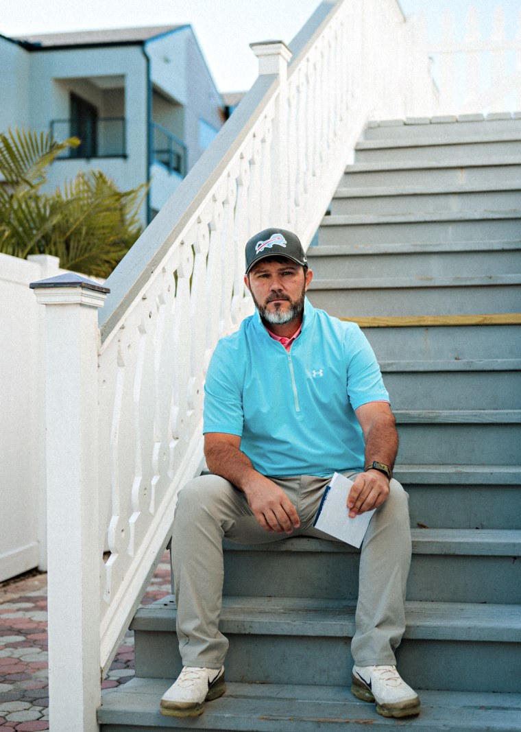 Brent Taylor on a job site in Indian Rocks Beach, Fla.