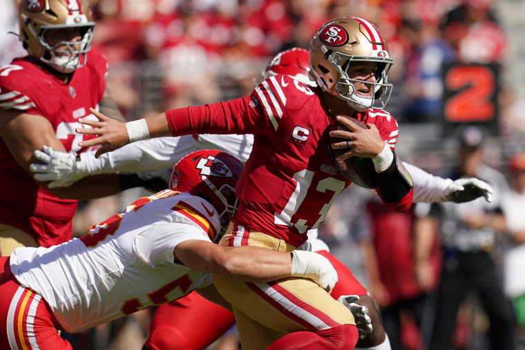 NFL: Kansas City Chiefs at San Francisco 49ers San Francisco 49ers quarterback Brock Purdy 