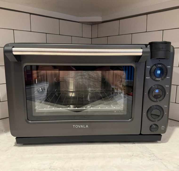 Close up of the Tovala oven on a kitchen counter