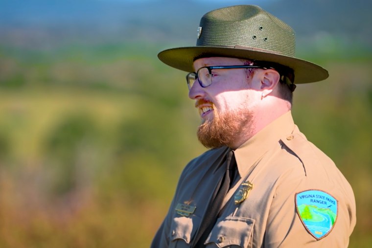 Virginia state park ranger Ethan Howes.