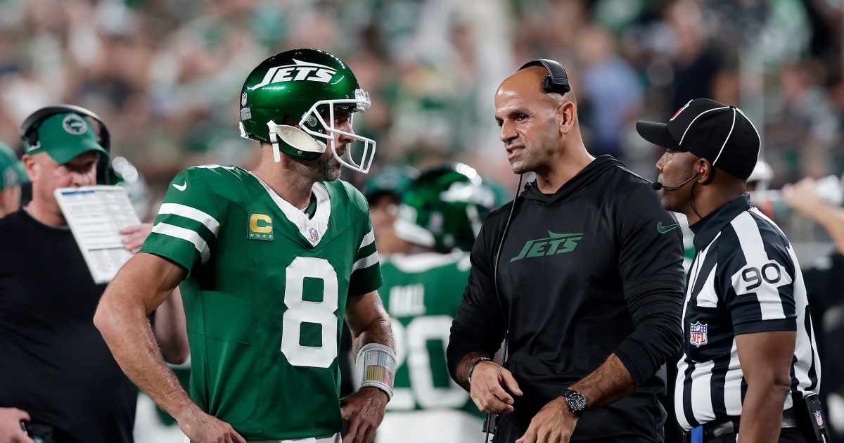 Aaron Rodgers on accusations he wanted Jets coach Robert Saleh fired: ‘Patently false’