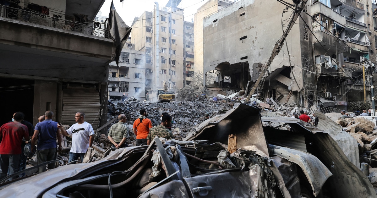 Beirut reels from deadly Israeli strike; Iran warns Arab states not to help Israel attack