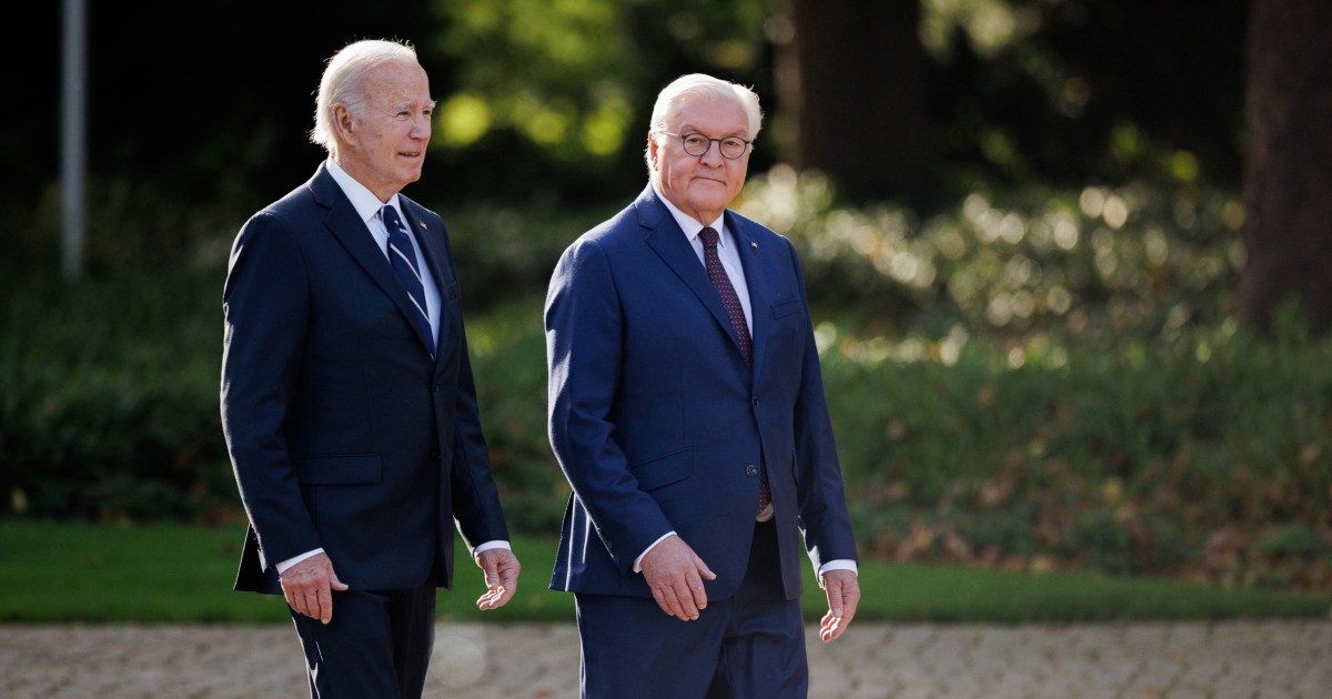 Biden in Germany speaks of hope of ceasefire in Gaza after Sinwar death