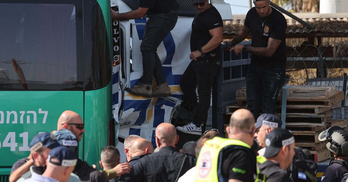 Dozens of casualties after truck slams into bus stop near Tel Aviv