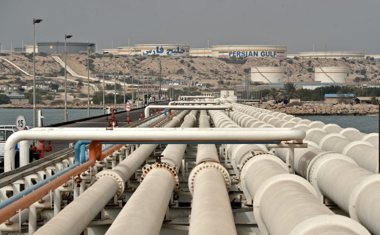 Kharg Island Oil Terminal in Iran