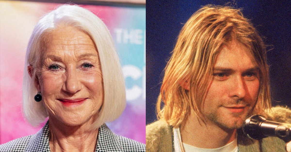 Helen Mirren says 'it's so sad Kurt Cobain died when he did because he never saw GPS'