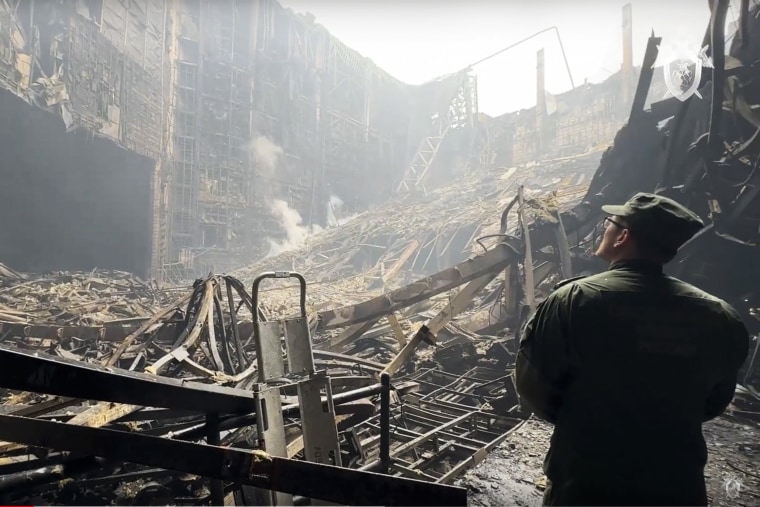 The attack Friday on Crocus City Hall, a sprawling mall and concert venue on Moscow's western edge, also left many wounded and left the building a smoldering ruin.