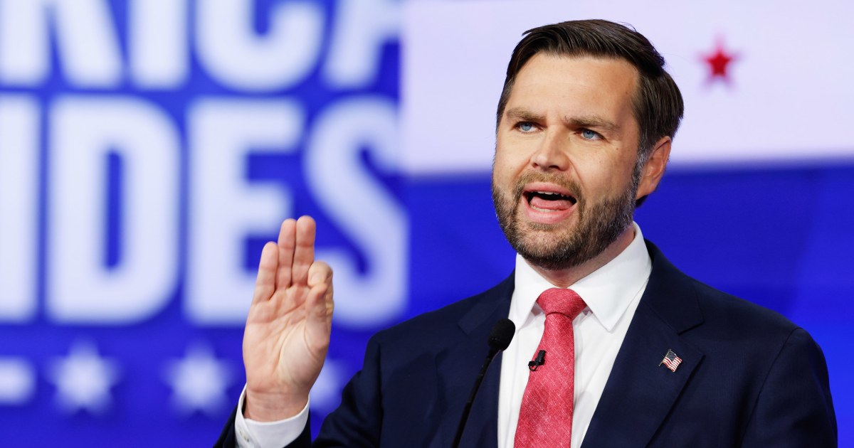 JD Vance’s mic gets cut while talking about Springfield at VP debate