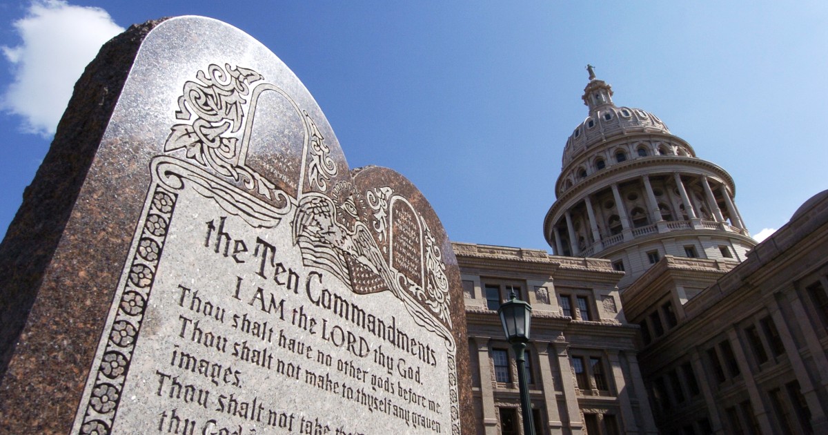 Judge hears arguments to block Louisiana's Ten Commandments displays in schools