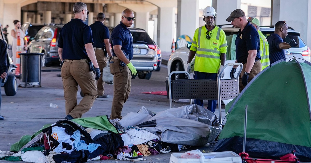 Louisiana forces relocation of homeless camp before Taylor Swift’s New Orleans shows