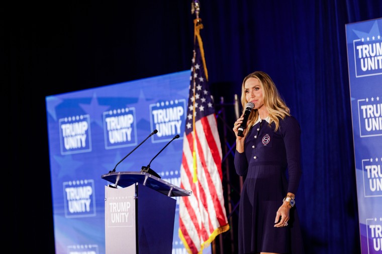 Lara Trump speaks onstage