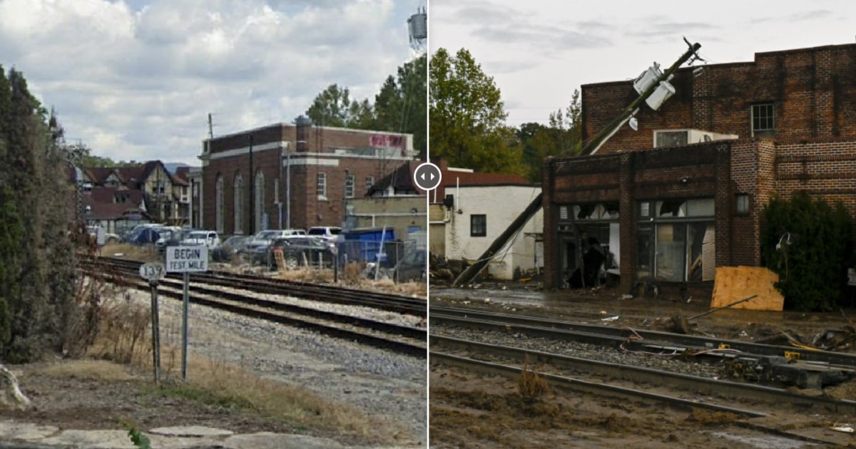 North Carolina before and after the storm