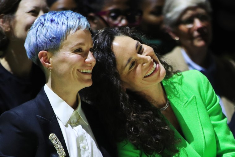 Megan Rapinoe and Sue Bird  smiling