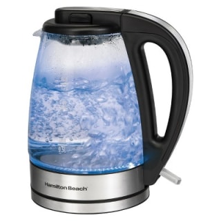 Hamilton Beach 1.7L Illuminated Glass Kettle 