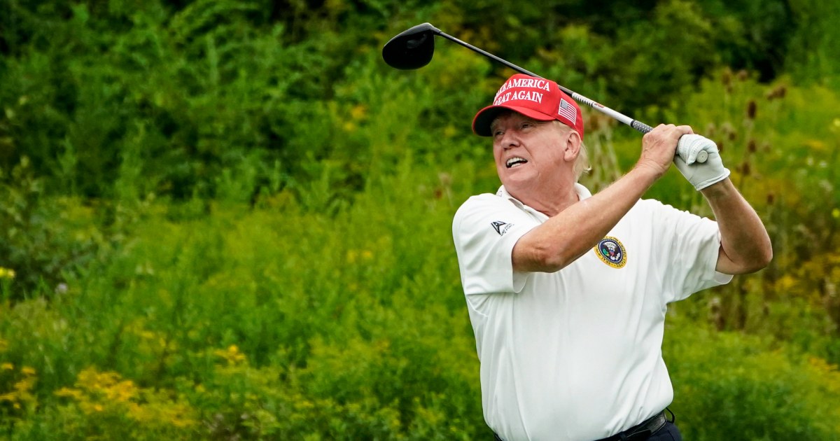 Trump won't golf until after the election