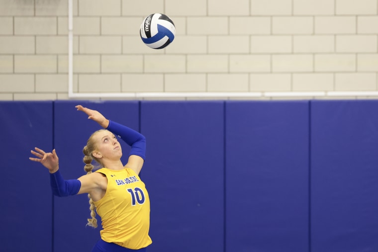 Brooke Slusser of the San Jose State Spartans