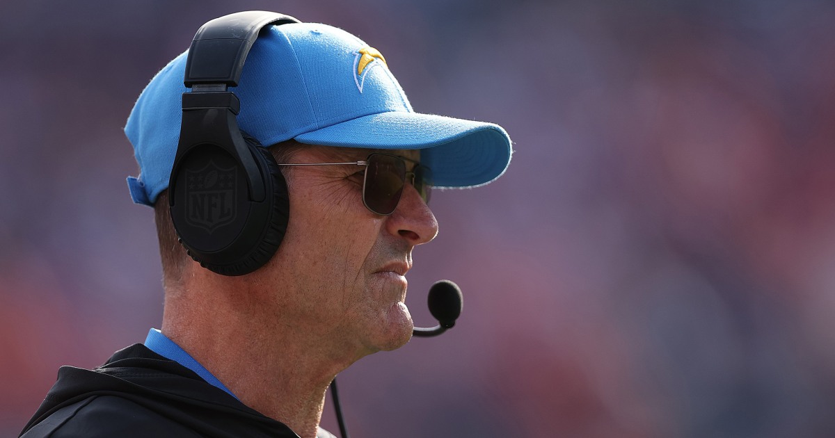 Why NFL coach Jim Harbaugh briefly left Sunday’s game