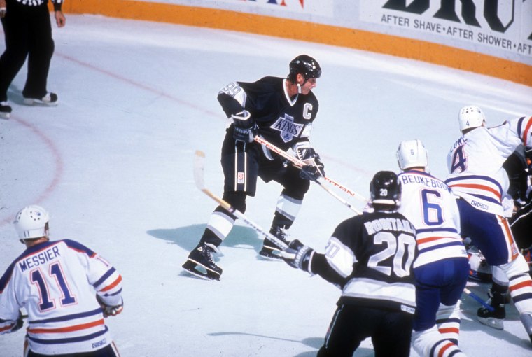 Wayne Gretzky of the Los Angeles Kings